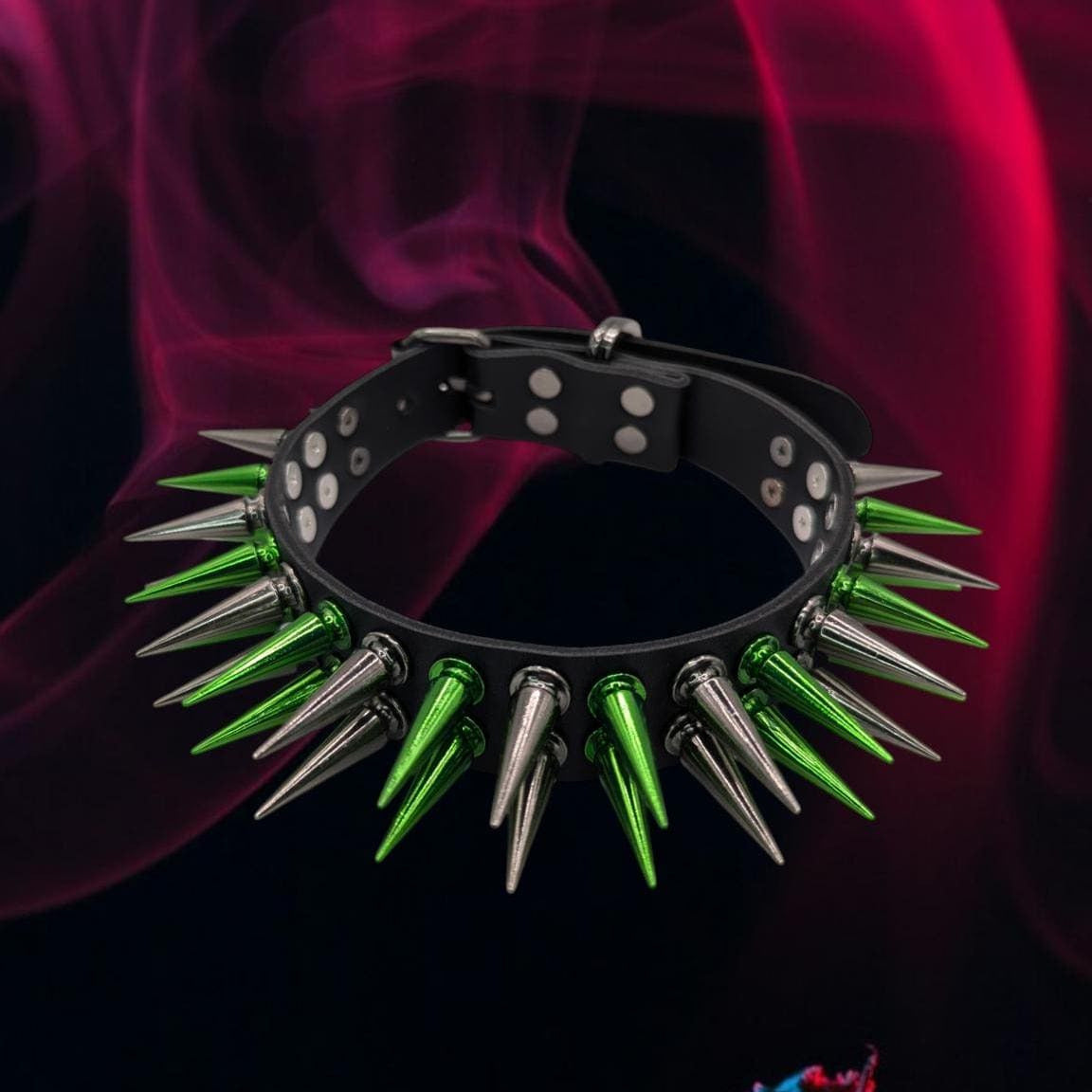 Green // GunMetal Choker