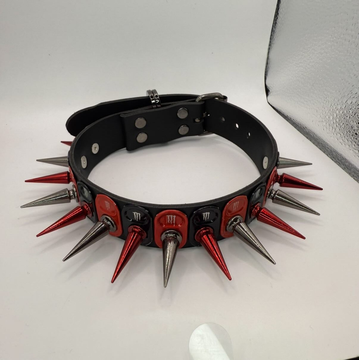 Red Monster Tab Collar