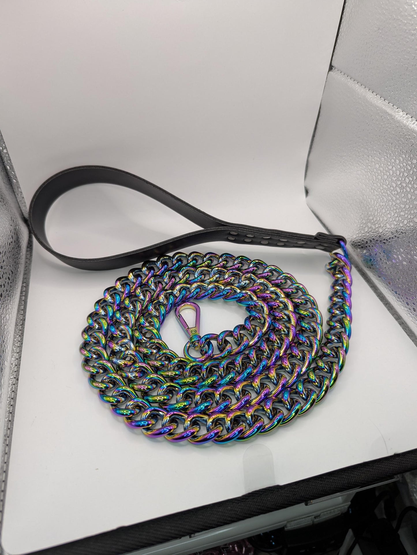Rainbow Chain Leash