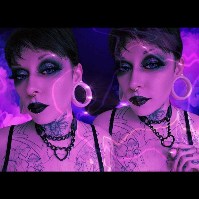 Black Heart Martingale Choker