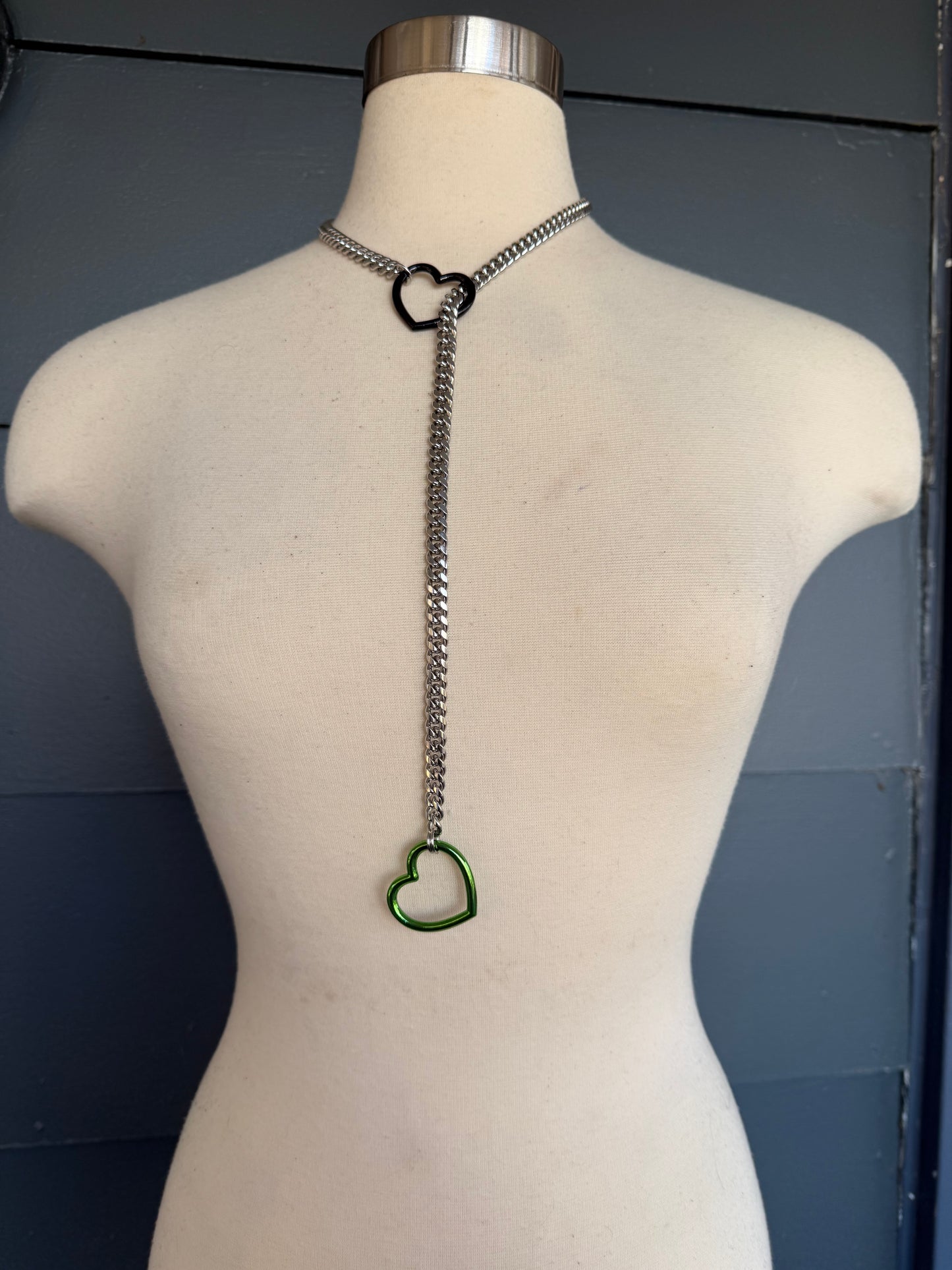 Split Color Slip Chains - Black