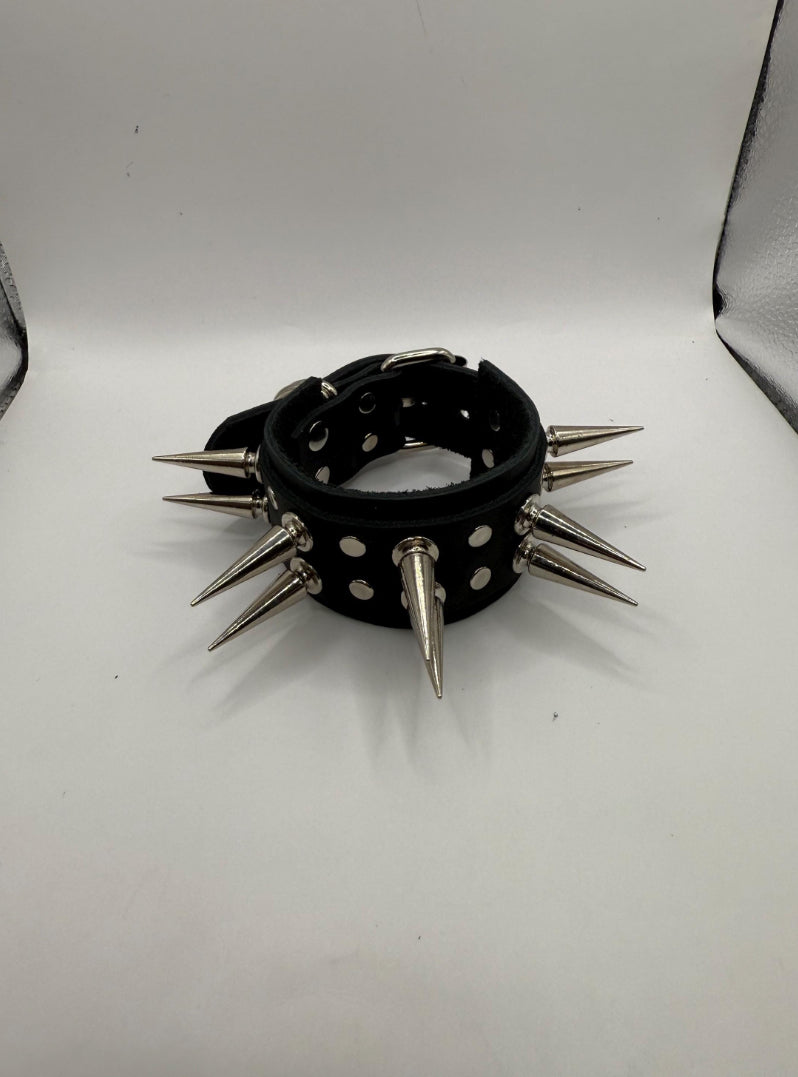 1.5” Wide Spiked Bracelet