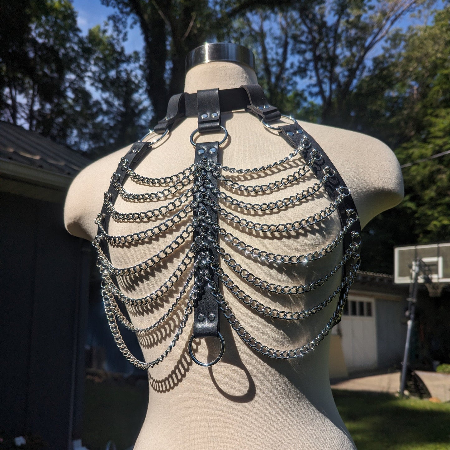 "Shadow" Chain Bra