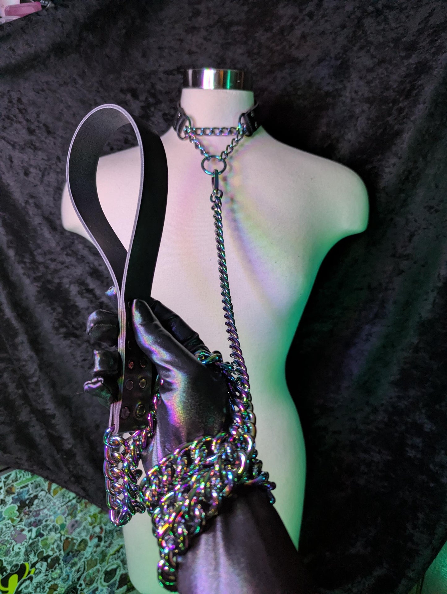 Rainbow Chain Leash