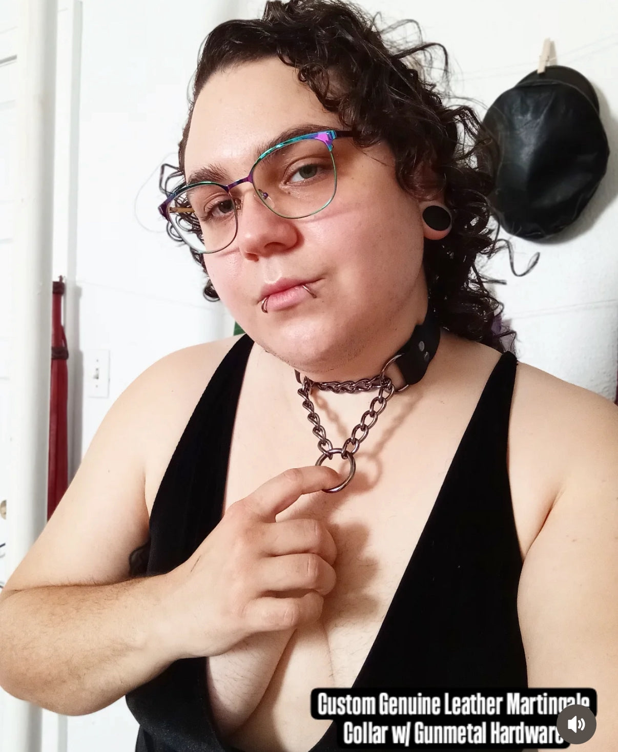 GunMetal // Black Martingale Choker