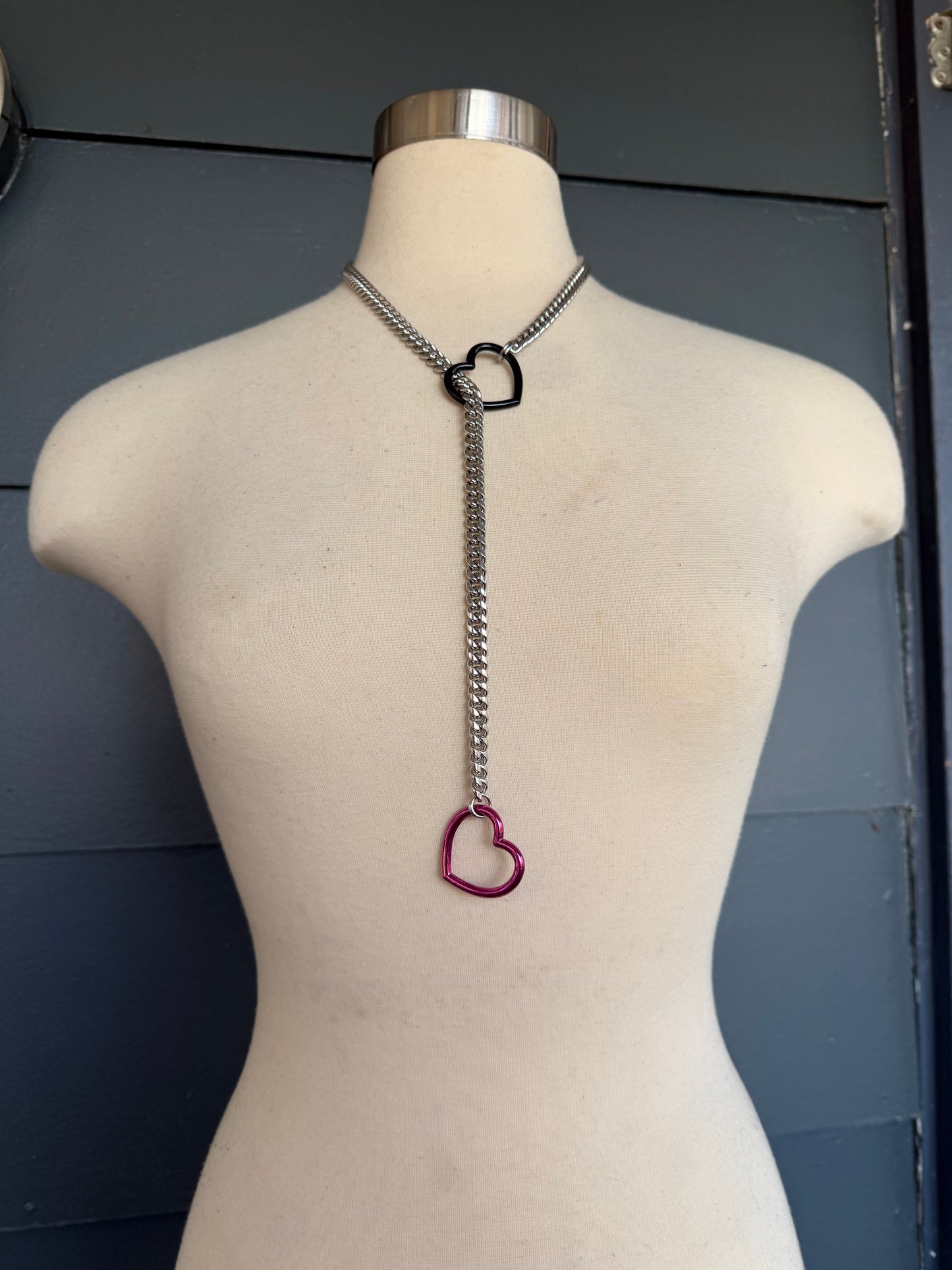 Split Color Slip Chains - Black