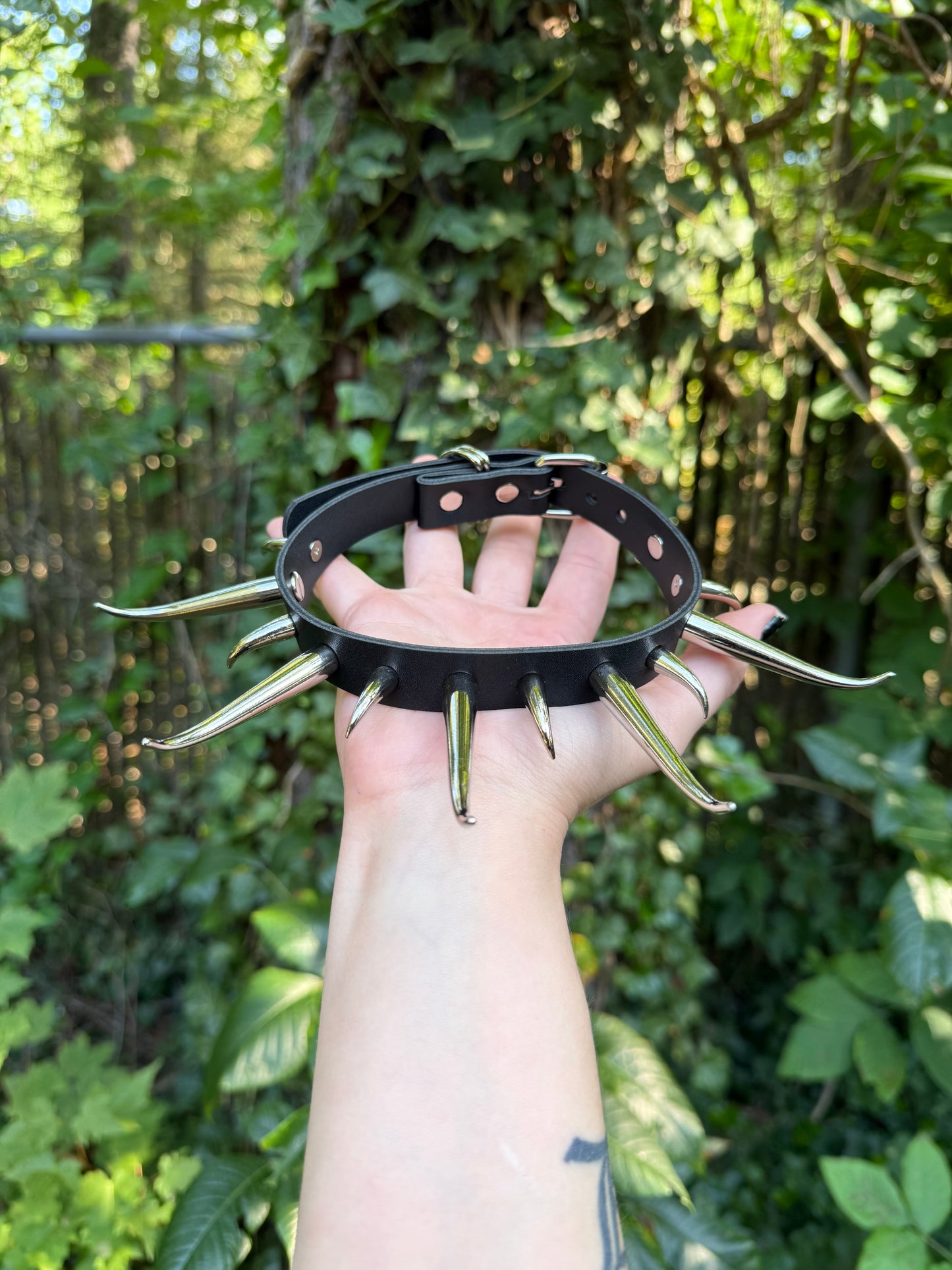 XL Cat Claw Spike Collar