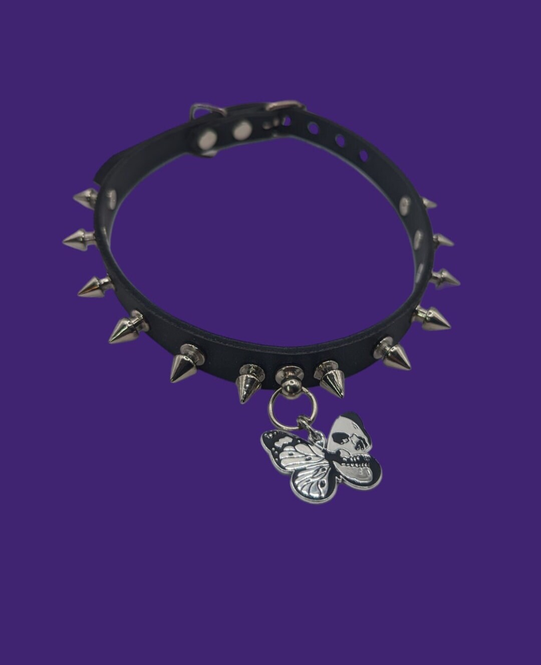 Butterfly Skull Choker