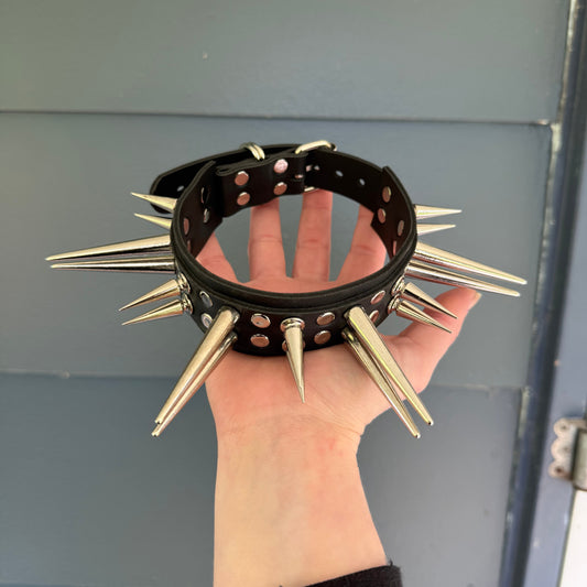 1.5” Wide XL Spikes Choker