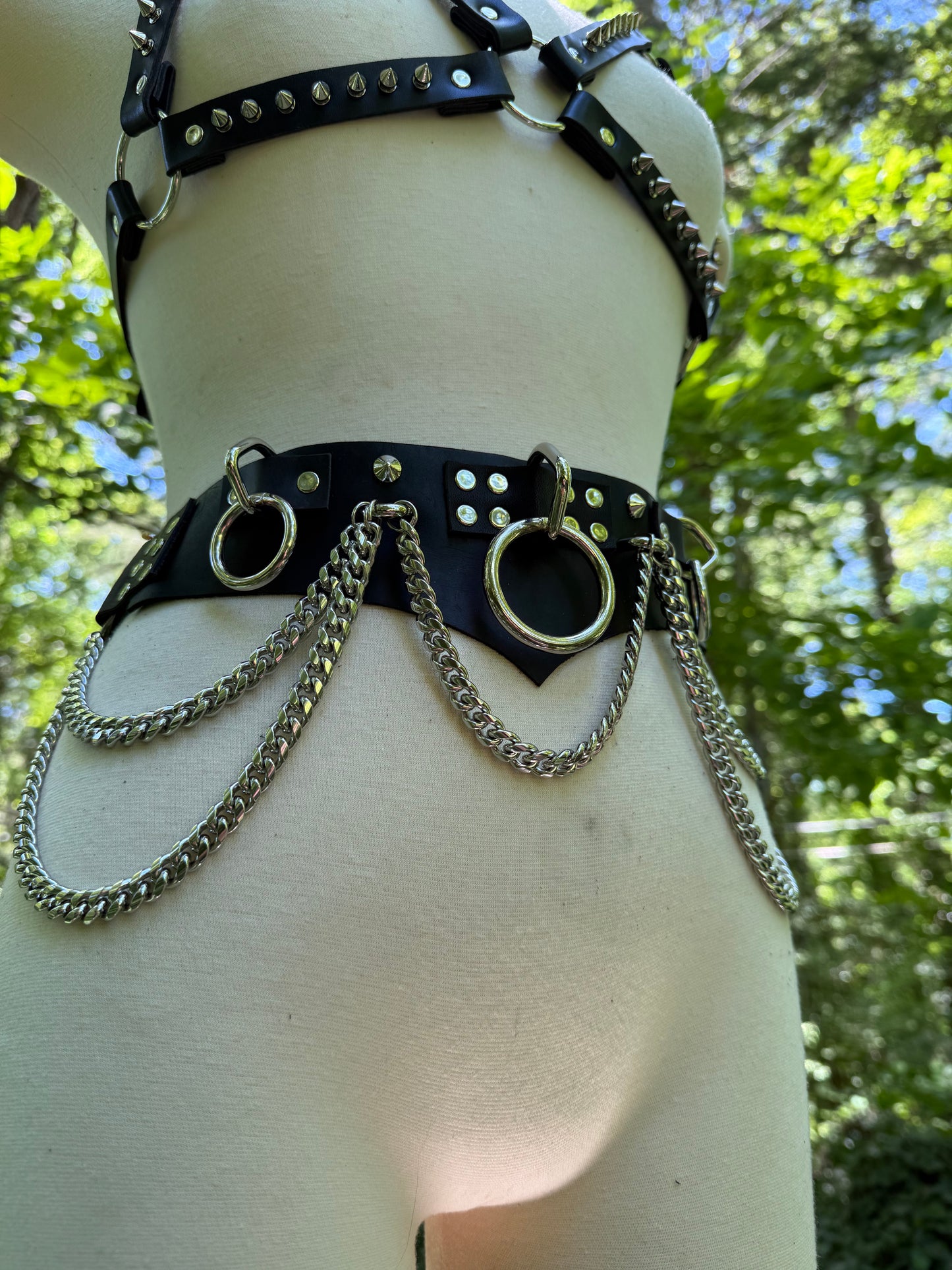 Fashion Bondage Belt with O-Rings
