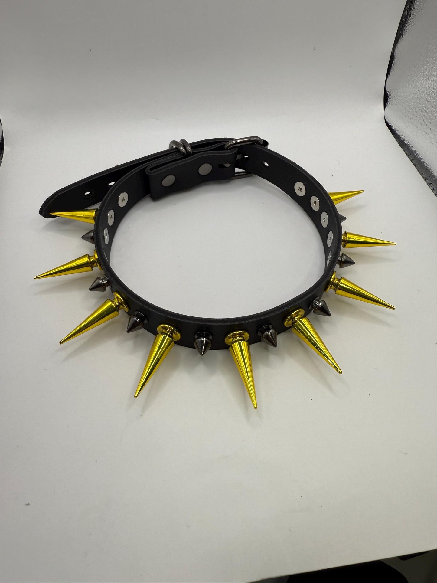 Thin Spiked Choker - Select Color <3