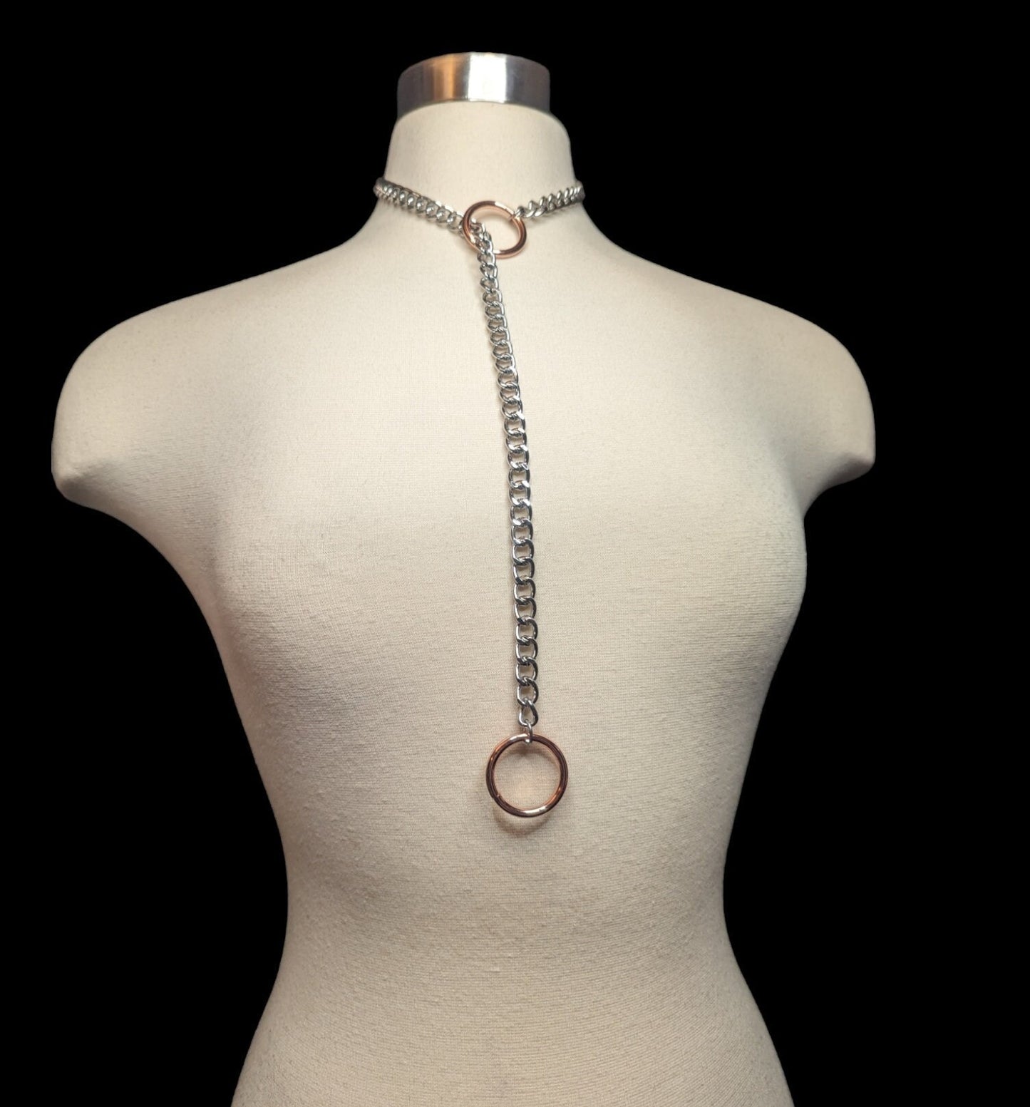 Rose Gold O-Ring Slip Chain