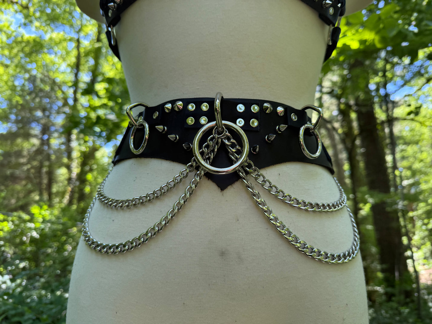 Fashion Bondage Belt with Spikes