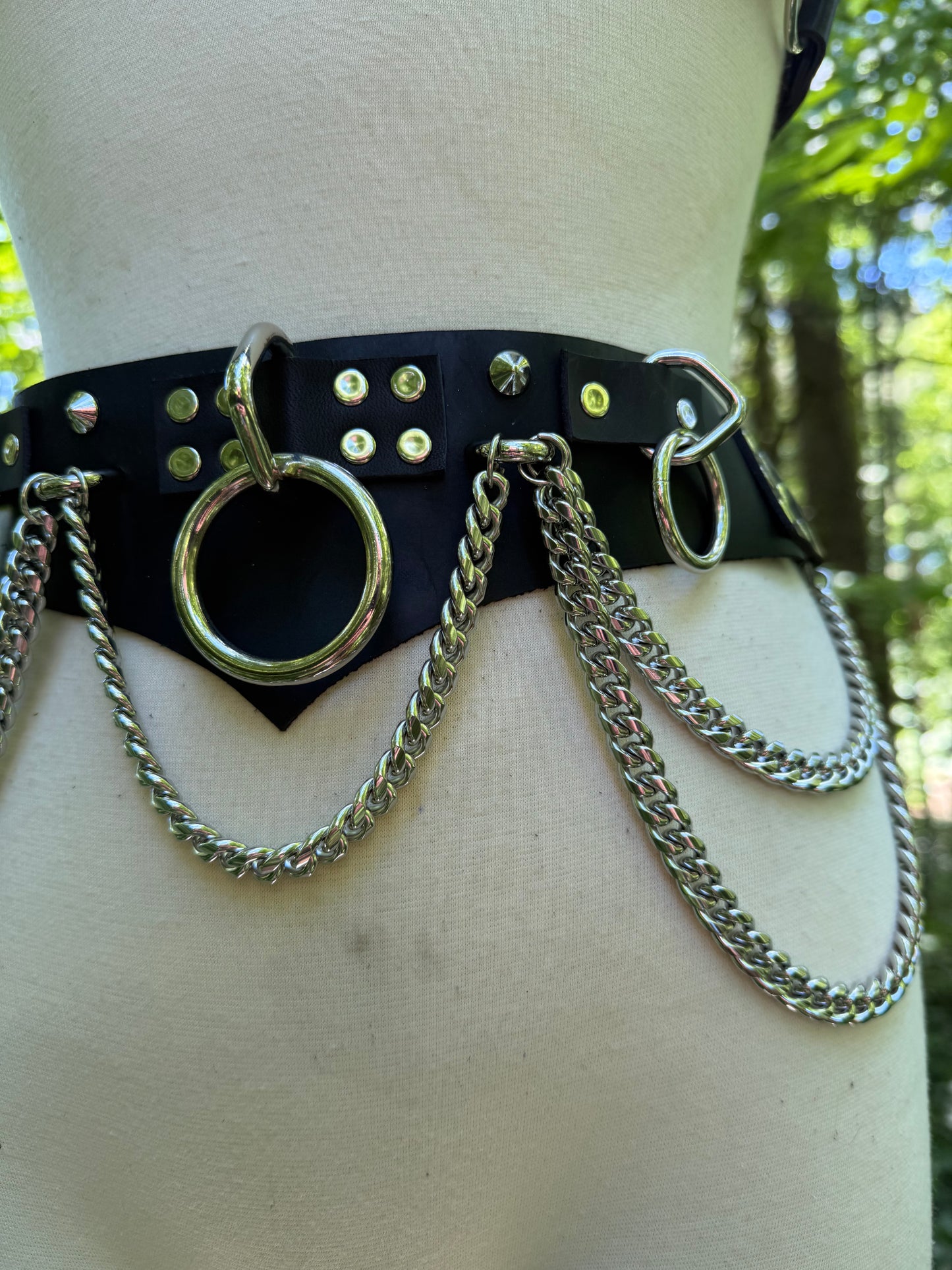 Fashion Bondage Belt with O-Rings
