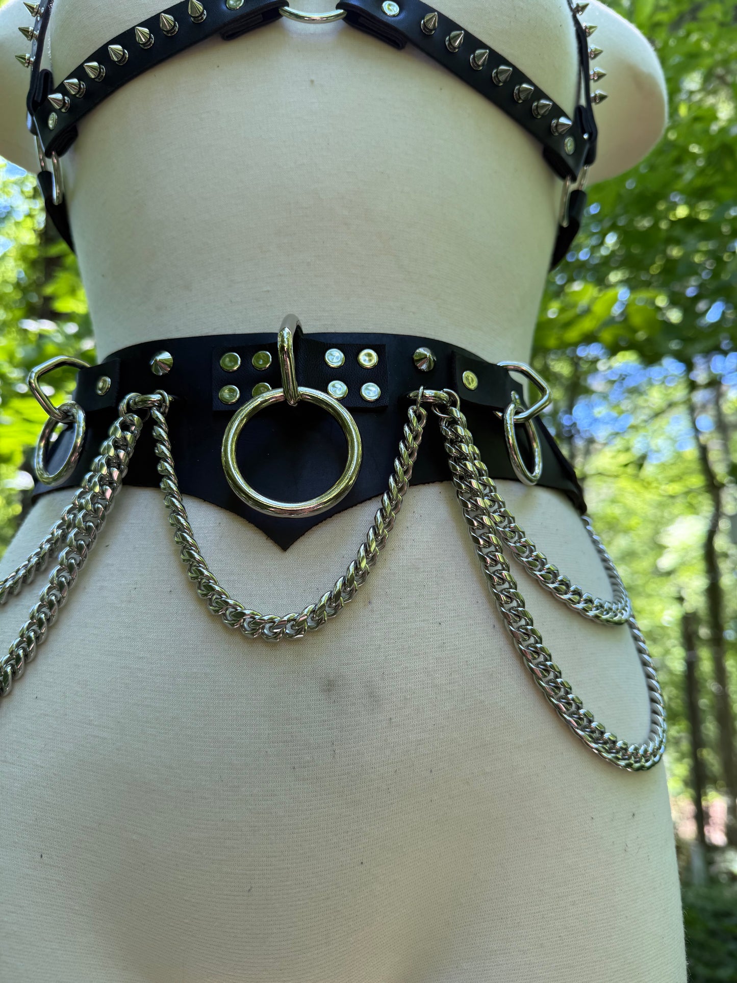 Fashion Bondage Belt with O-Rings
