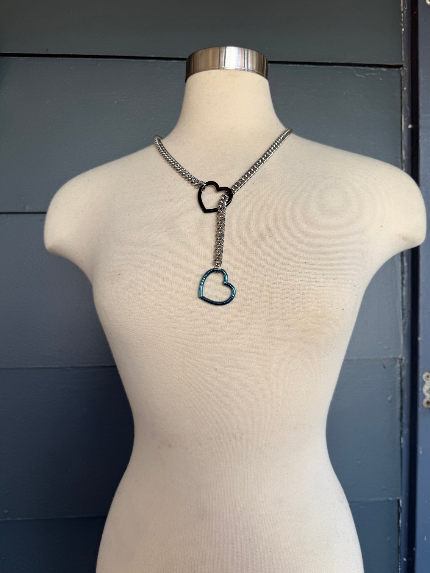 Split Color Slip Chains - Black