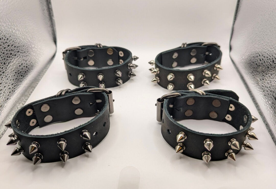 Leather Spiked Bracelet