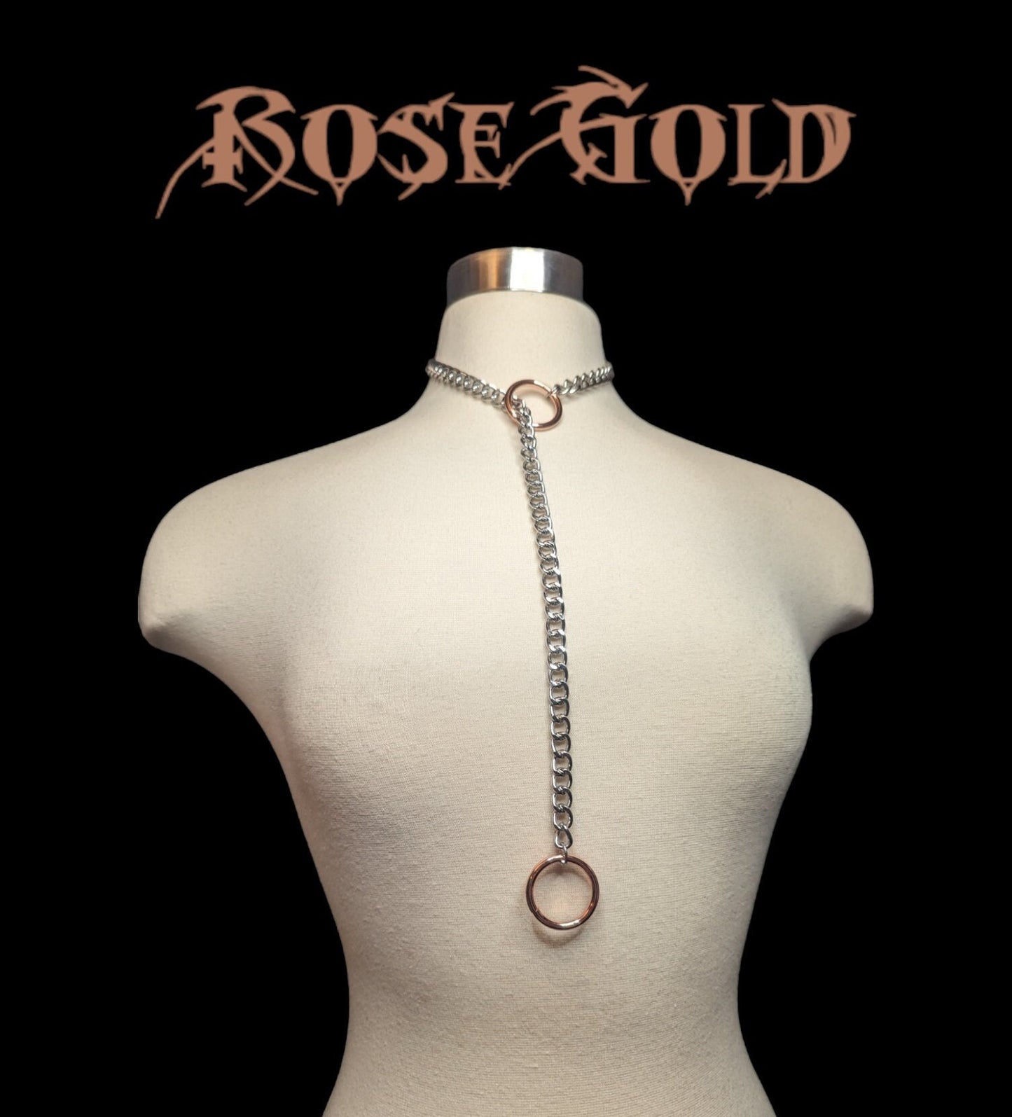 Rose Gold O-Ring Slip Chain