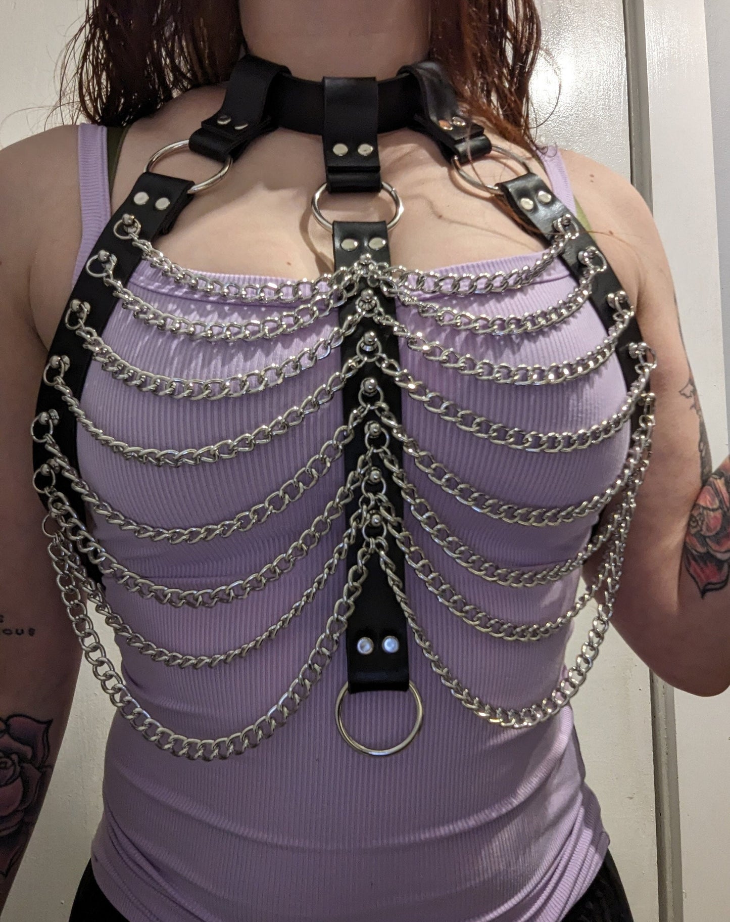 "Shadow" Chain Bra