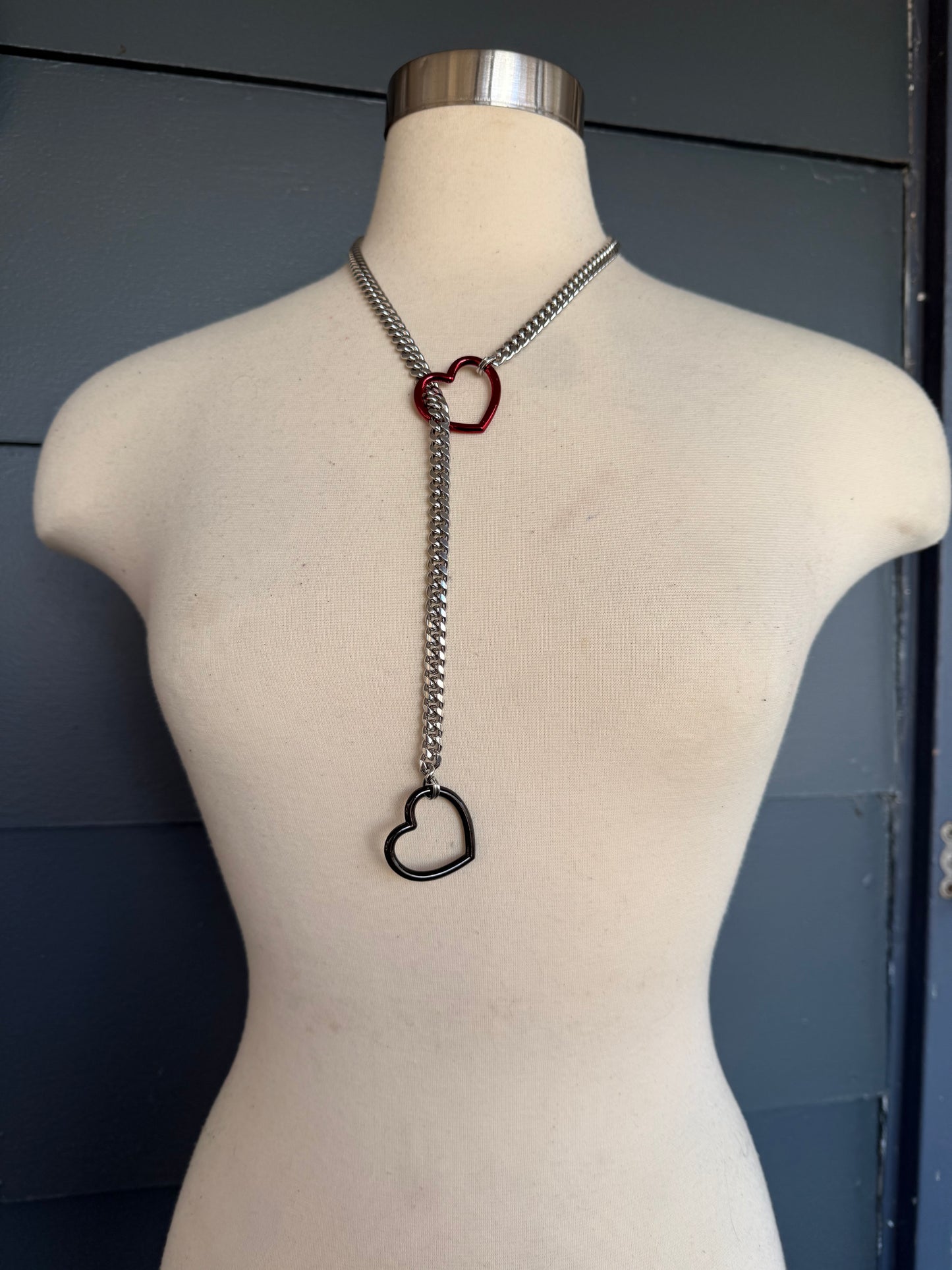 Split Color Slip Chains - Black