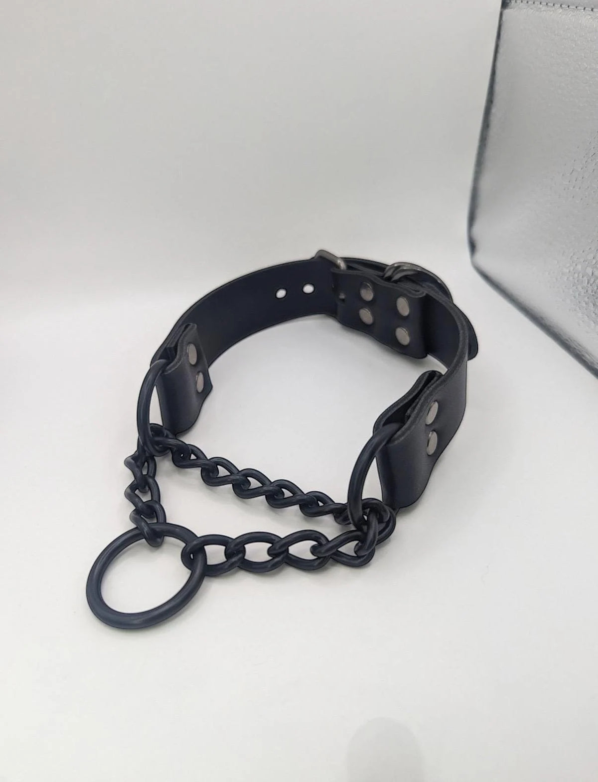 GunMetal // Black Martingale Choker