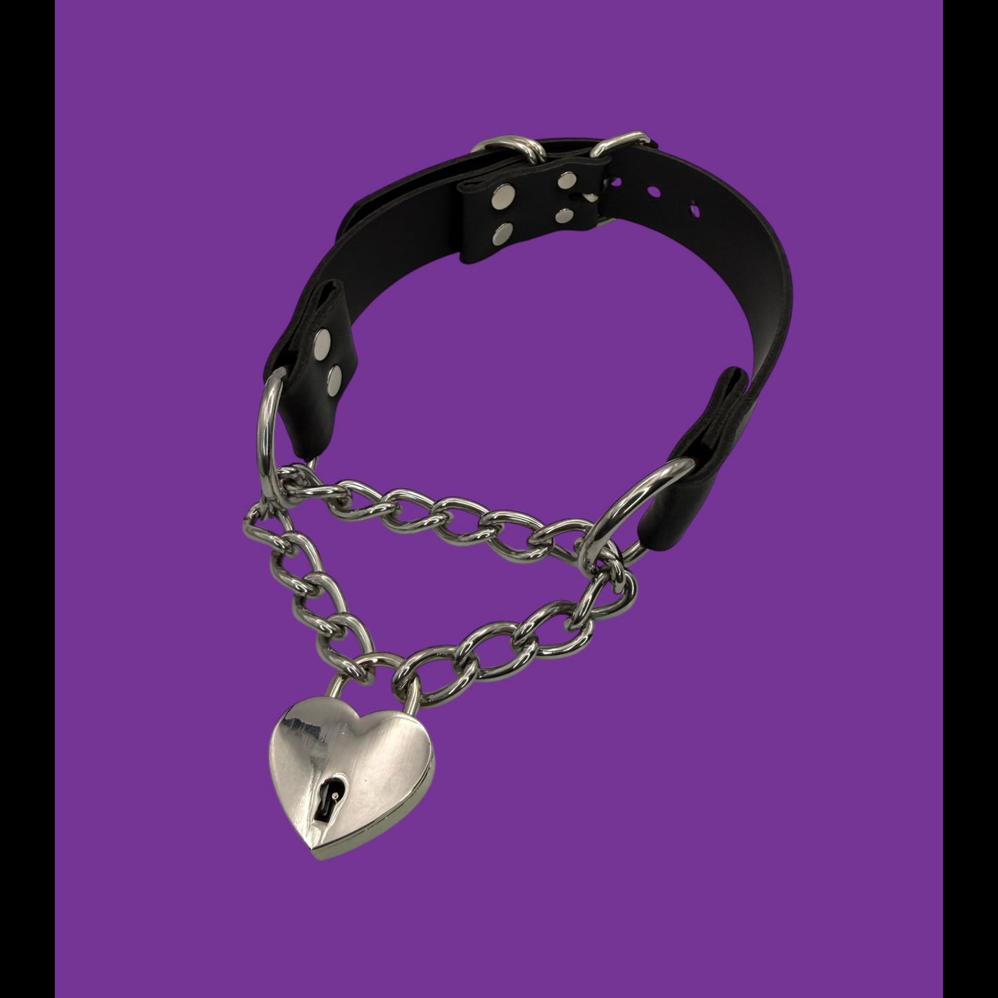 Padlock Chokers - Metallic Heart