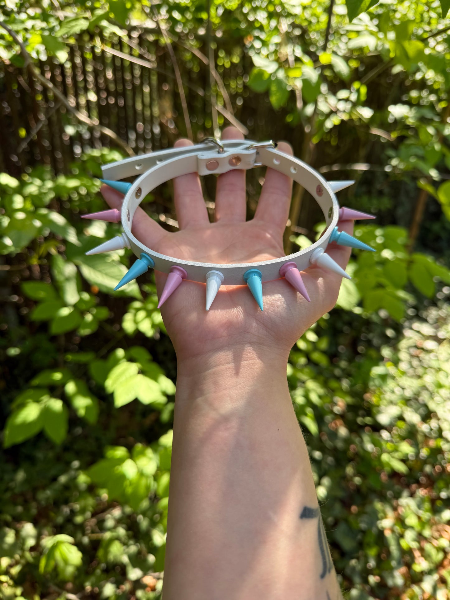 Blue // Pink // White Spiked Choker