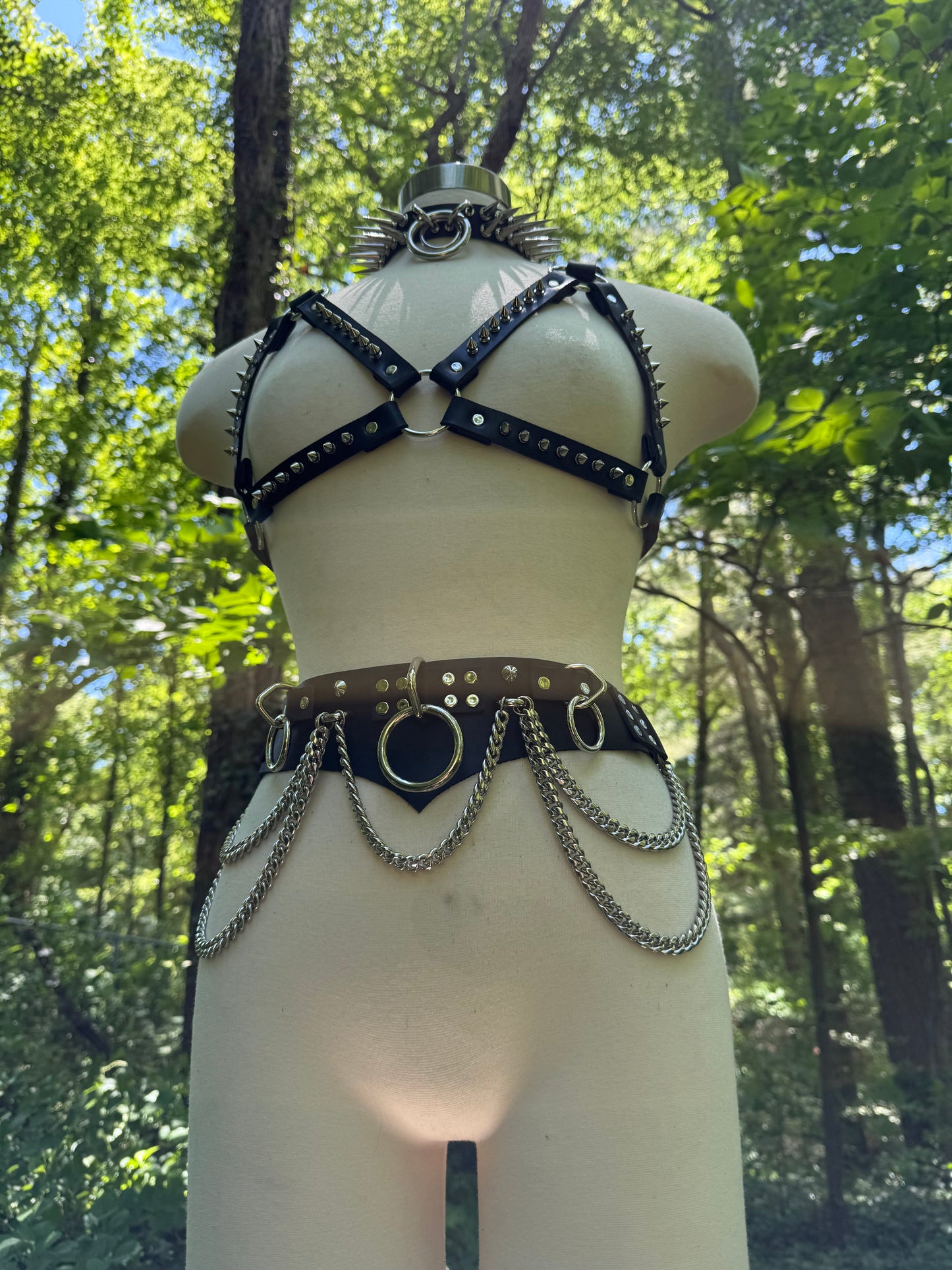 Fashion Bondage Belt with O-Rings