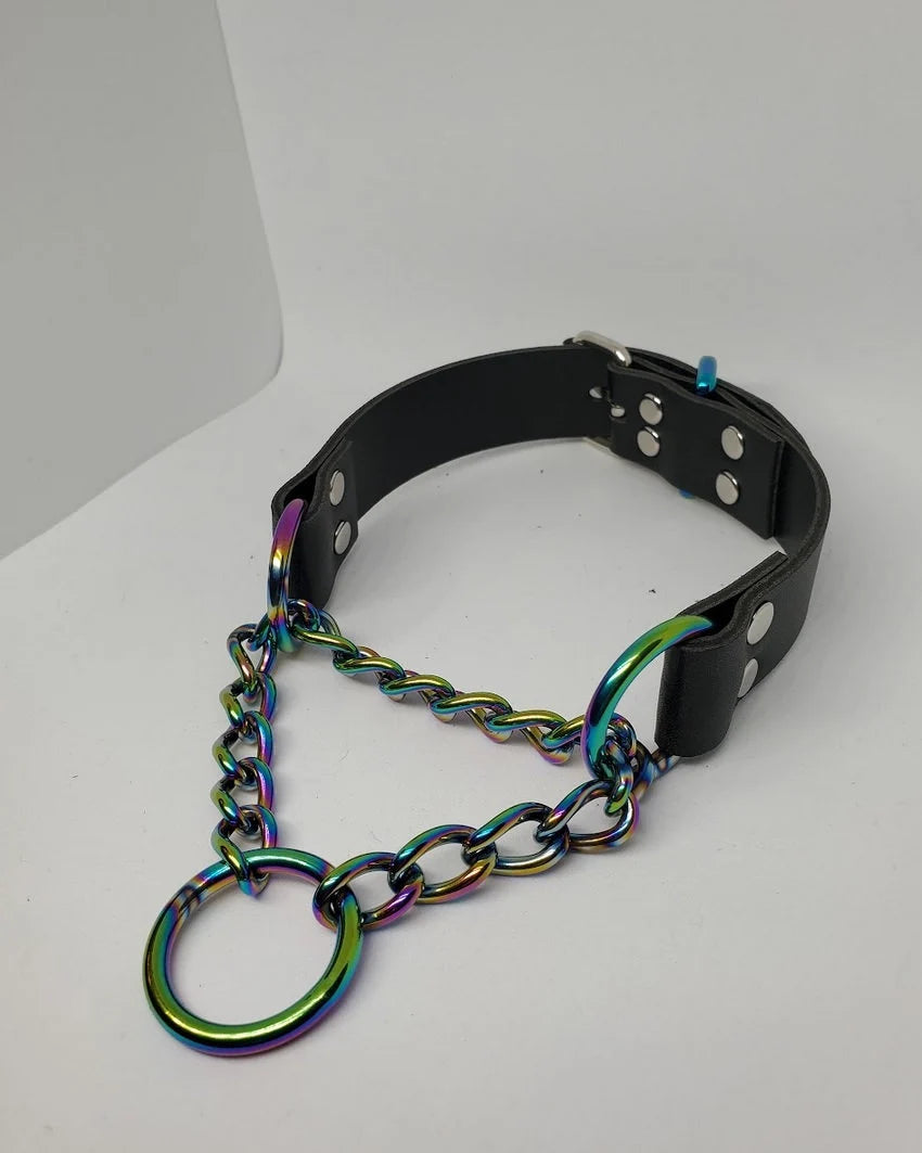 GunMetal // Black Martingale Choker