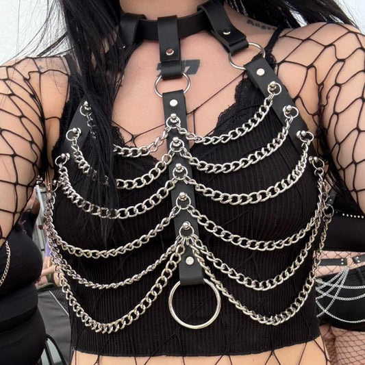 "Shadow" Chain Bra