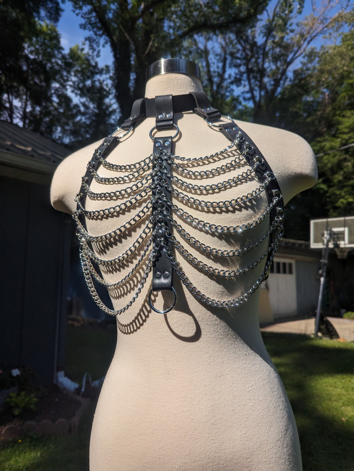 "Shadow" Chain Bra