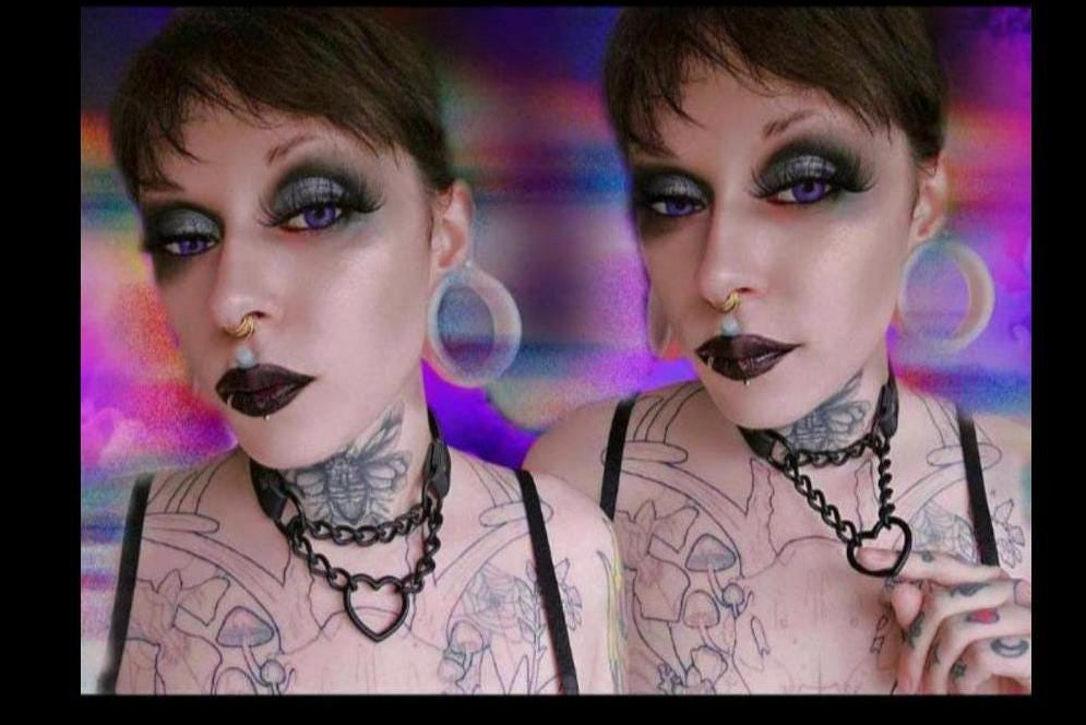 Black Heart Martingale Choker