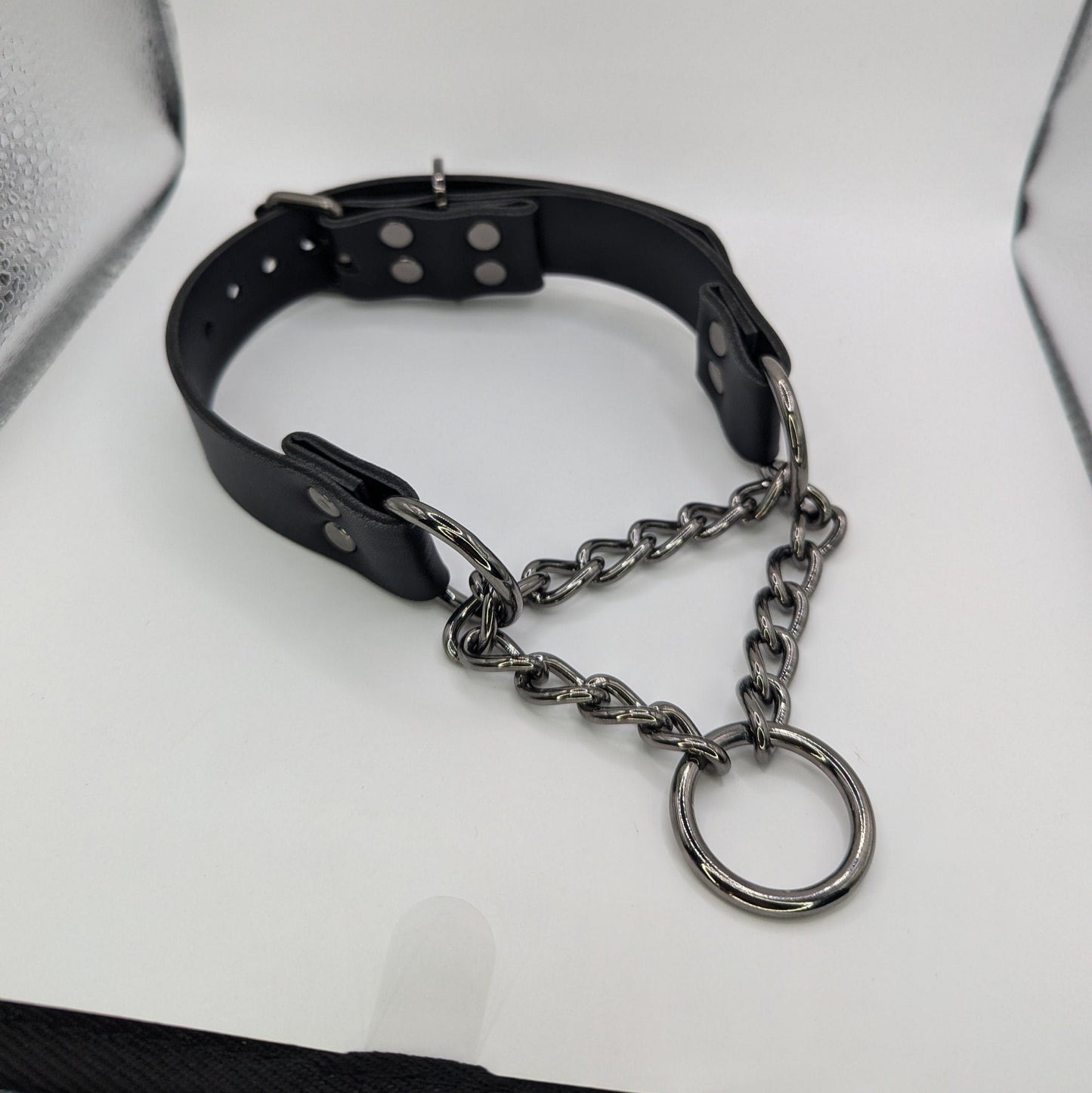 GunMetal // Black Martingale Choker