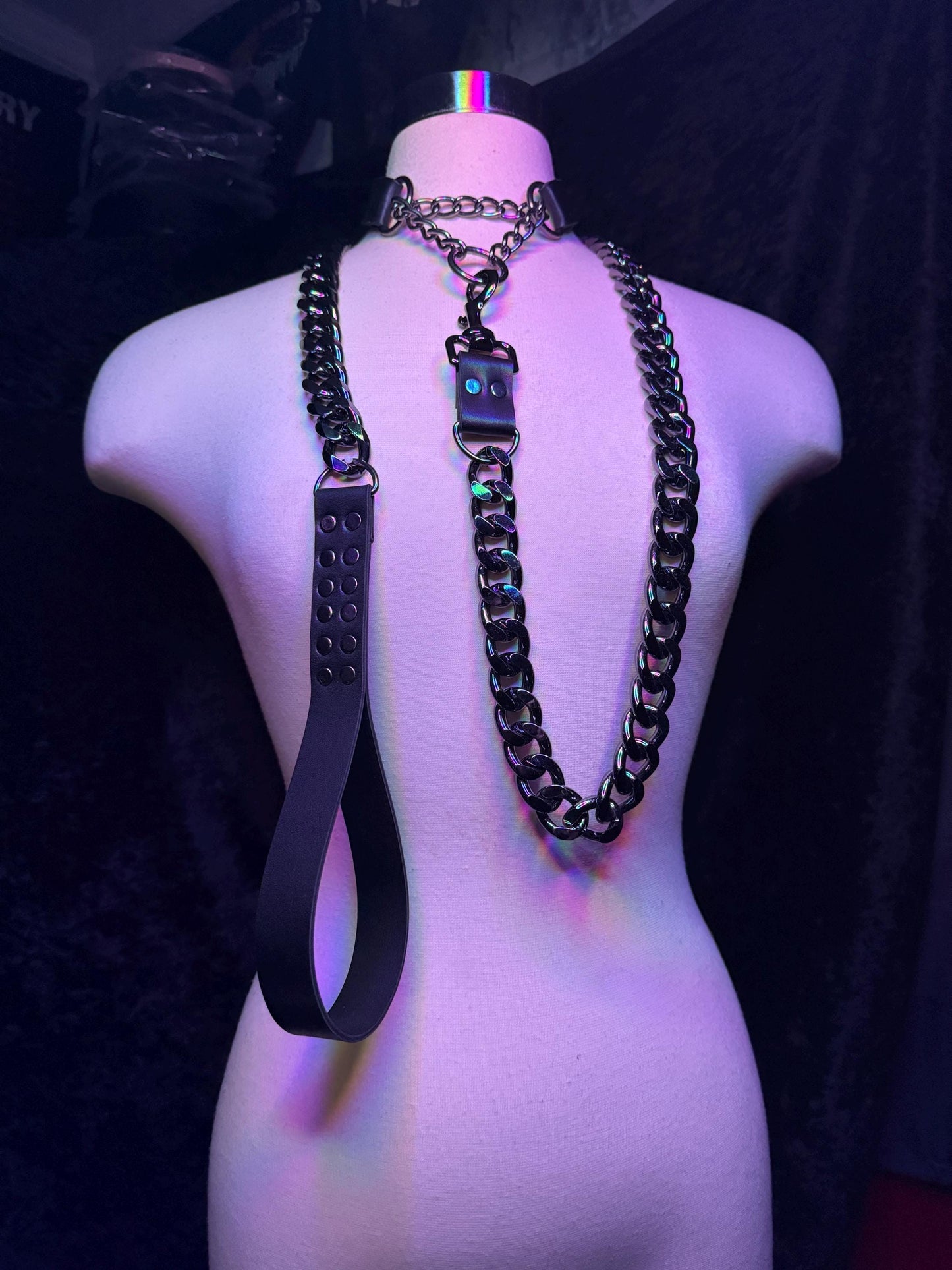 Black Chain Leash