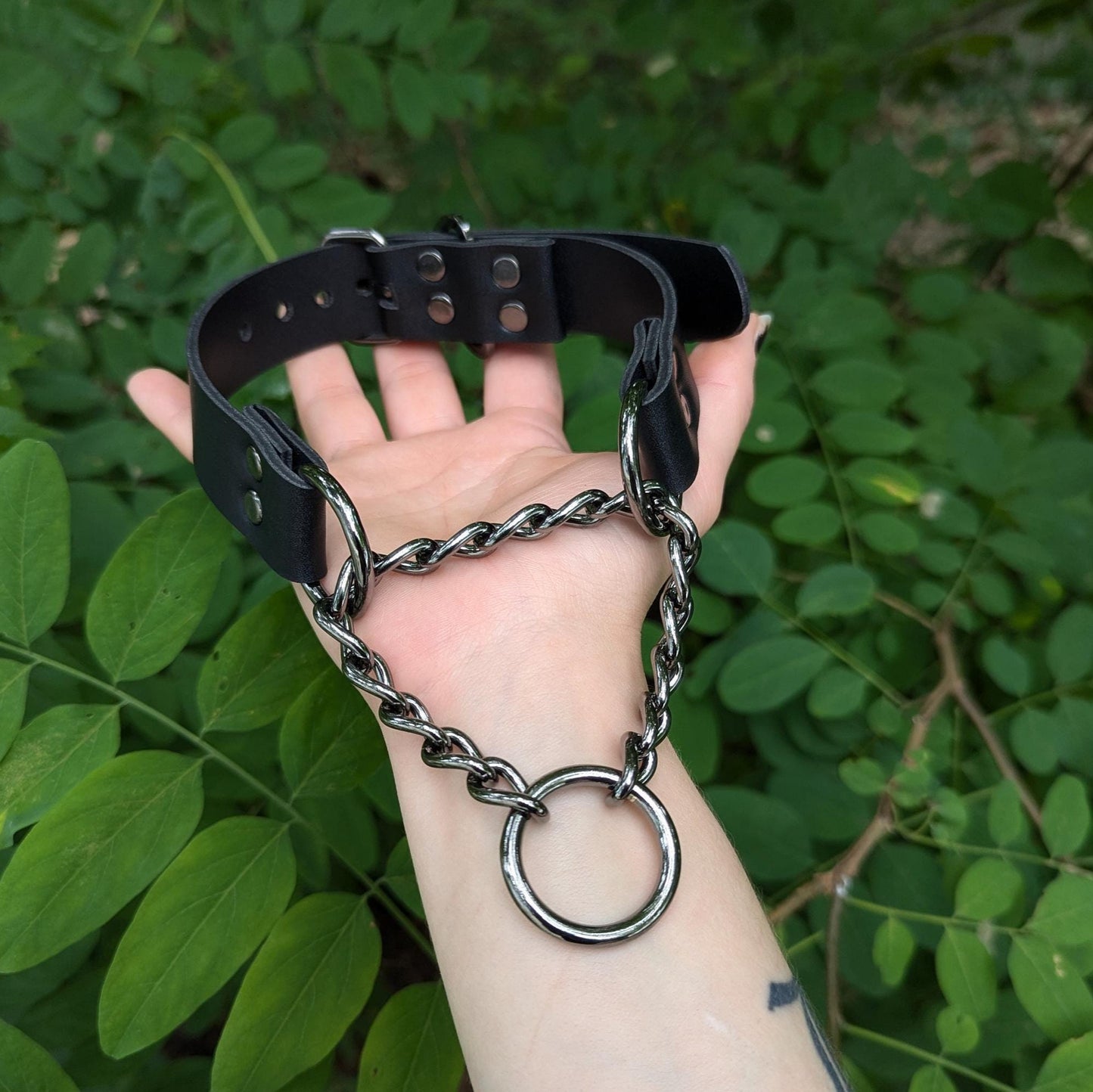 GunMetal // Black Martingale Choker