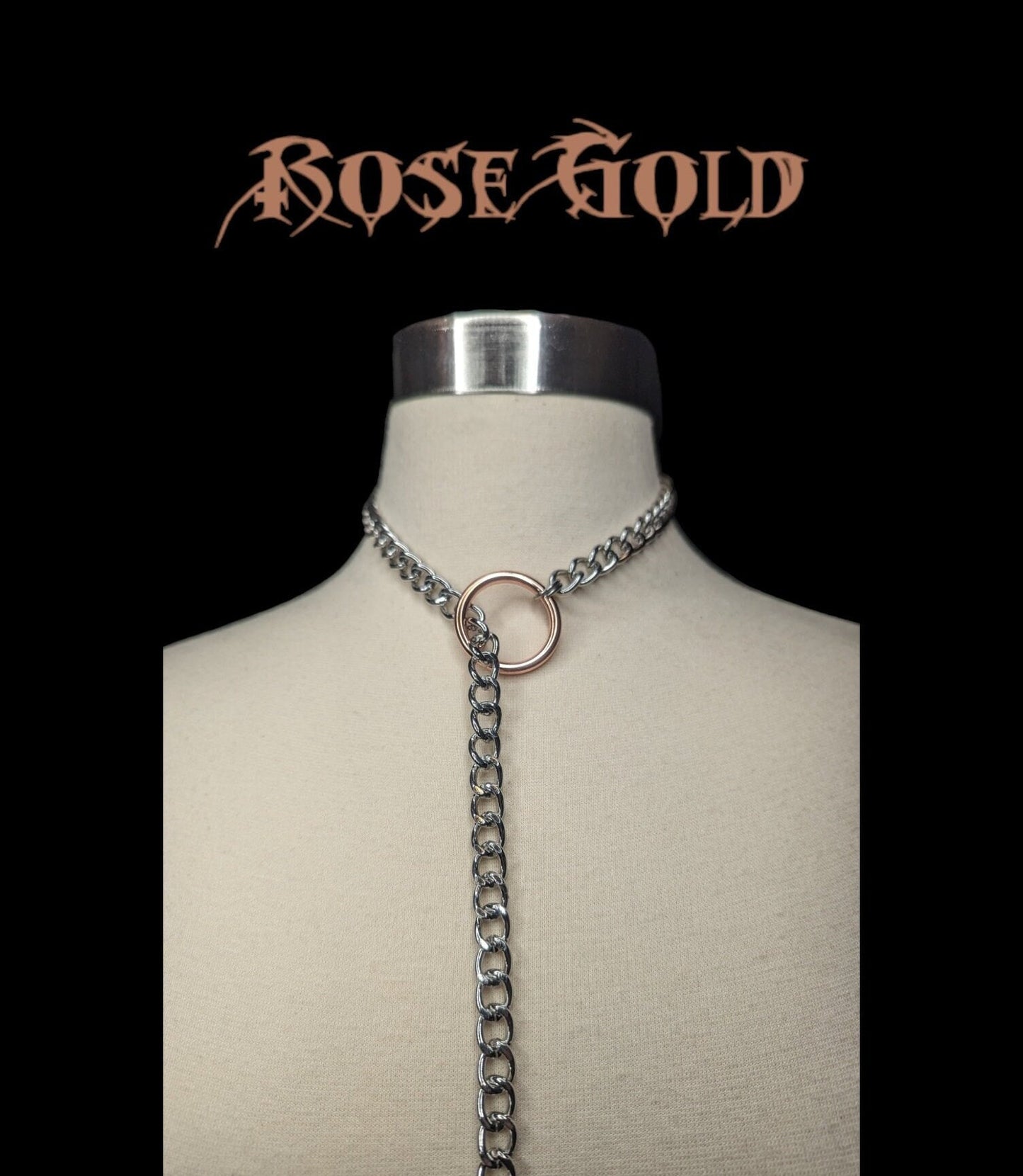 Rose Gold O-Ring Slip Chain