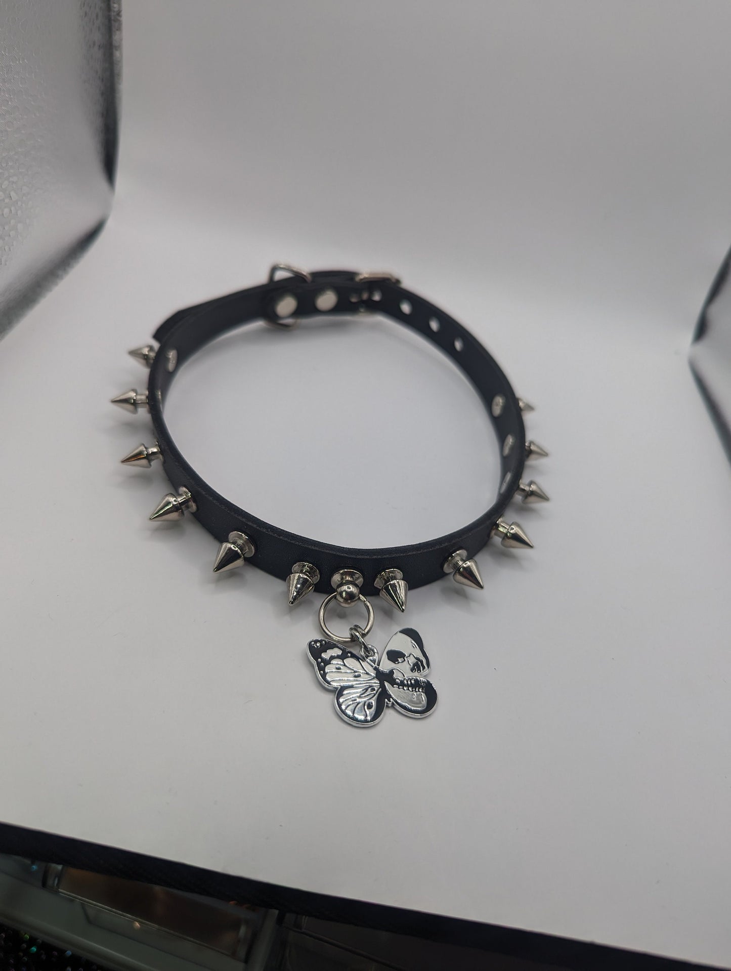 Butterfly Skull Choker