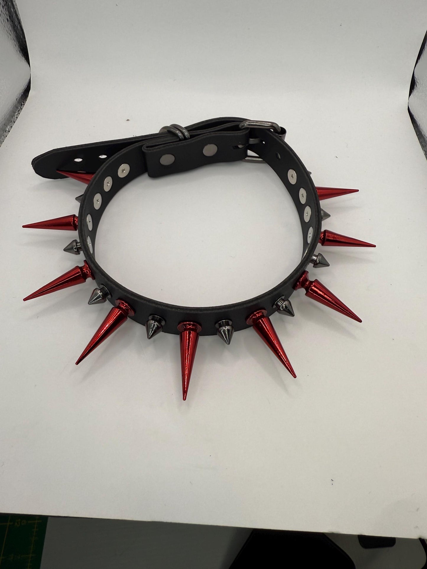 Thin Spiked Choker - Select Color <3