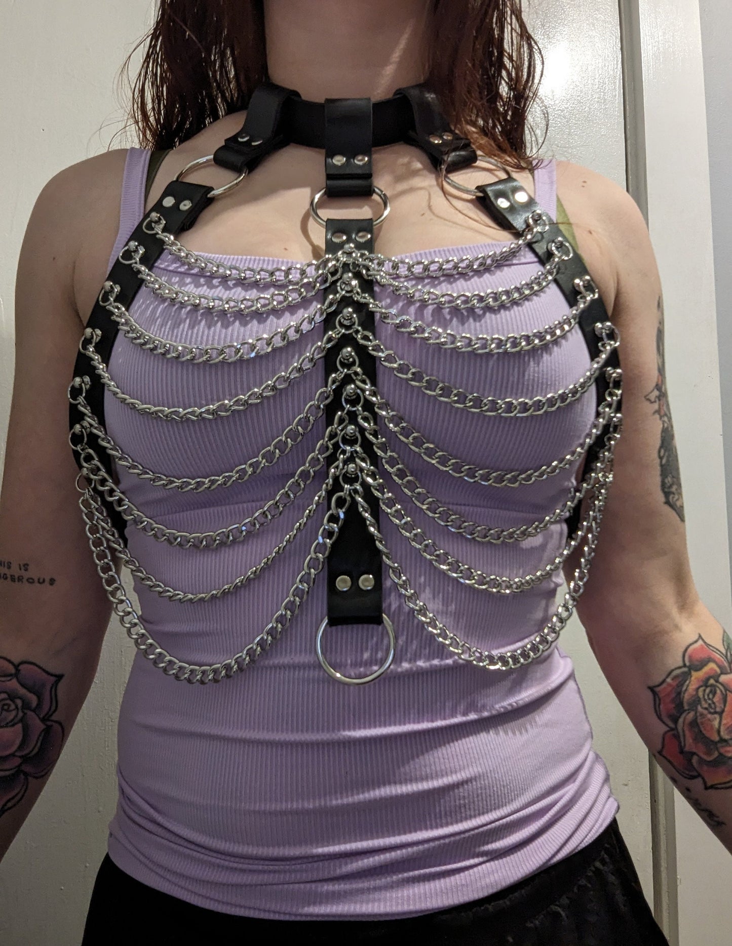 "Shadow" Chain Bra