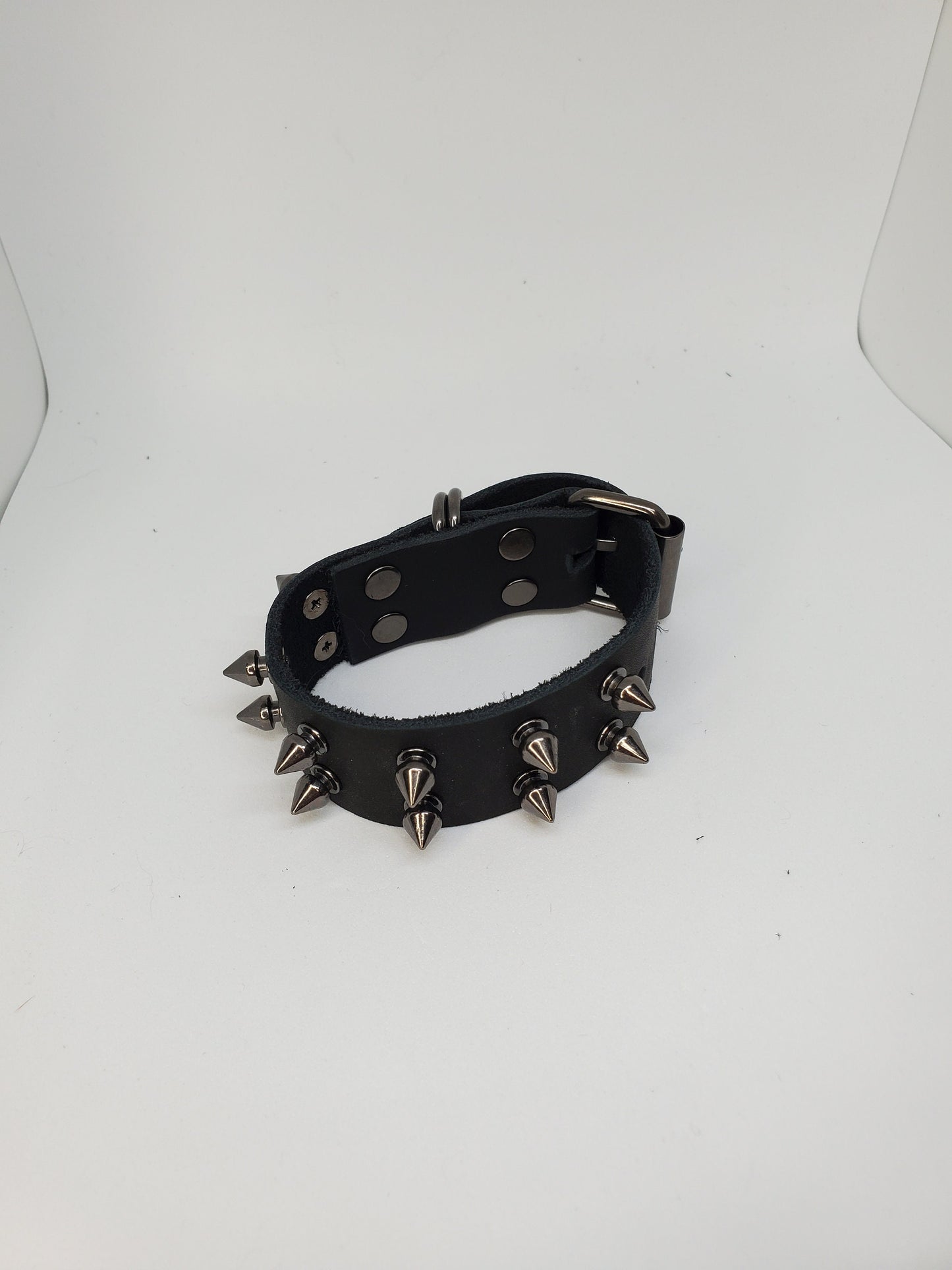 Leather Spiked Bracelet
